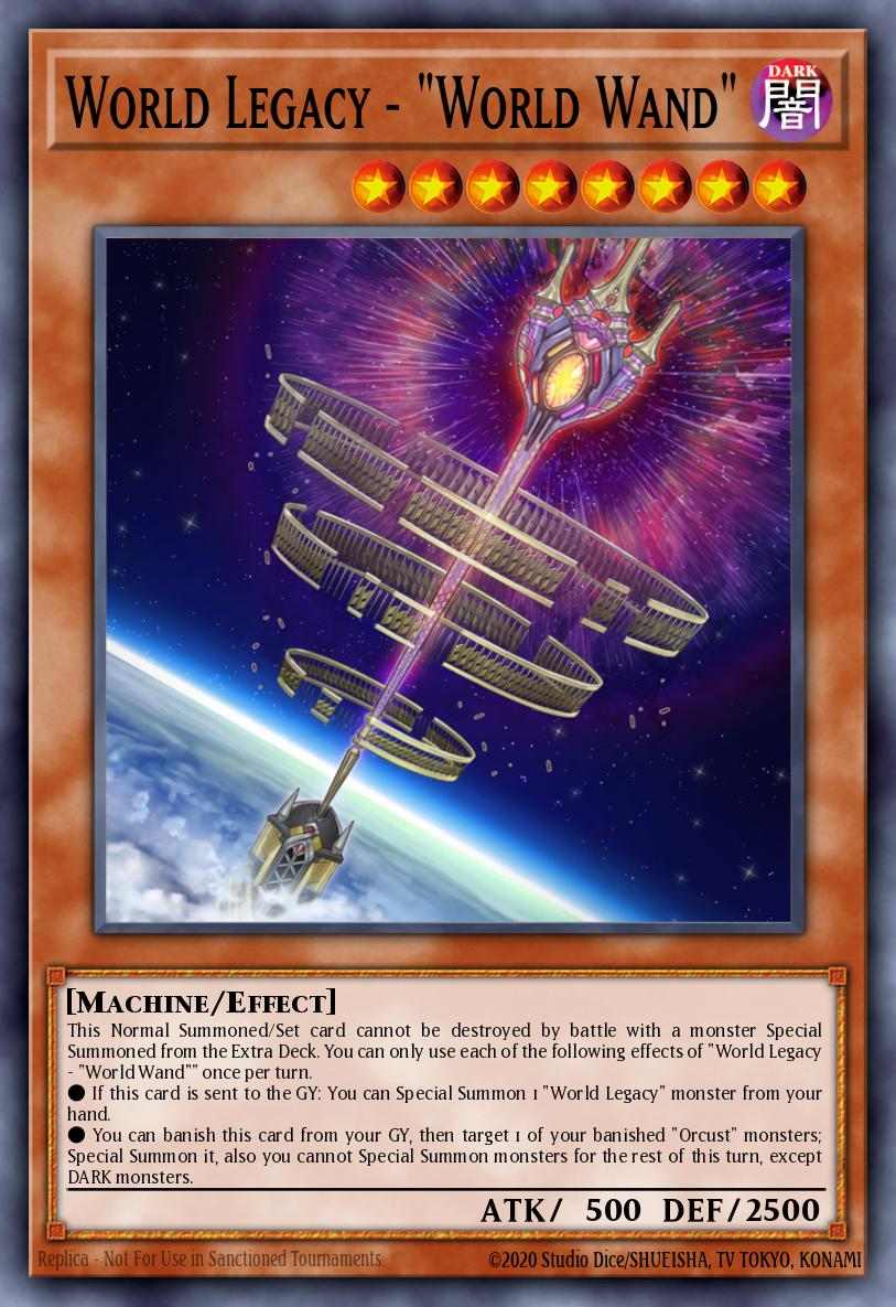 World Legacy - "World Wand" Yu-Gi-Oh card