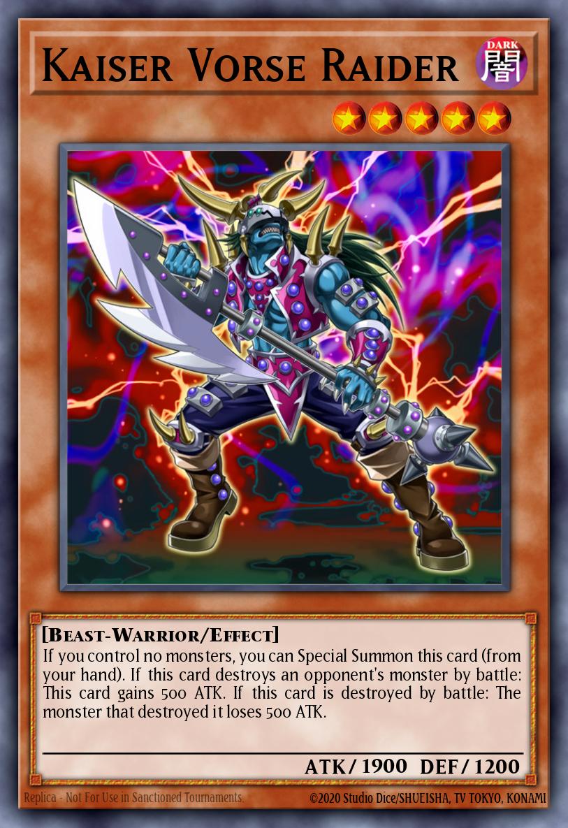Kaiser Vorse Raider Yu-Gi-Oh card