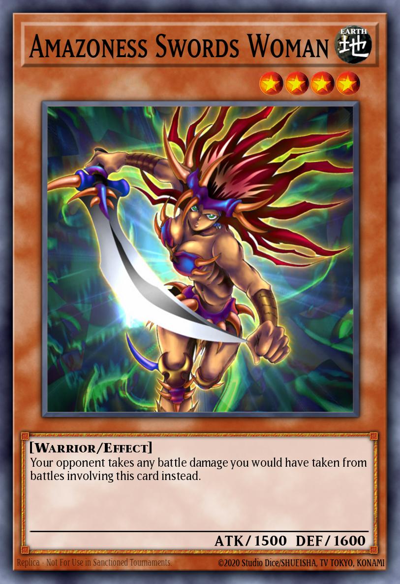 Amazoness Swords Woman Yu-Gi-Oh card