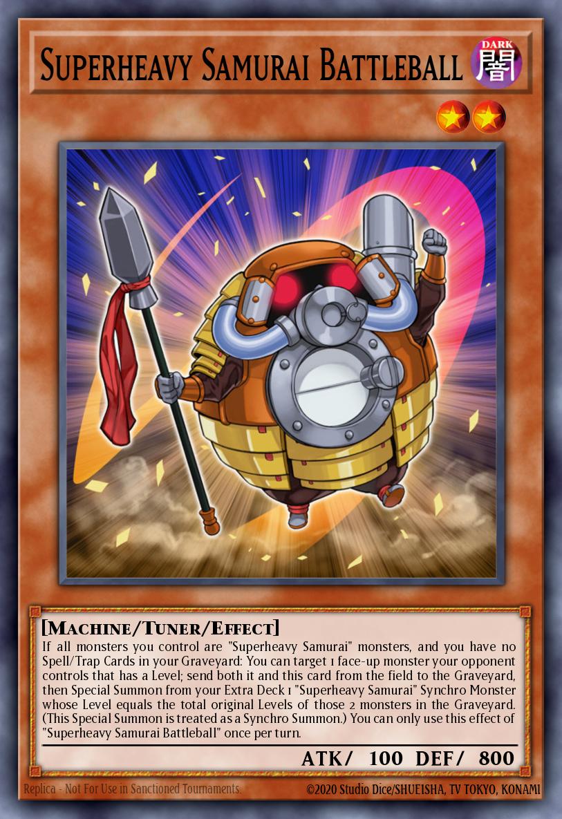 Superheavy Samurai Battleball Yu-Gi-Oh card