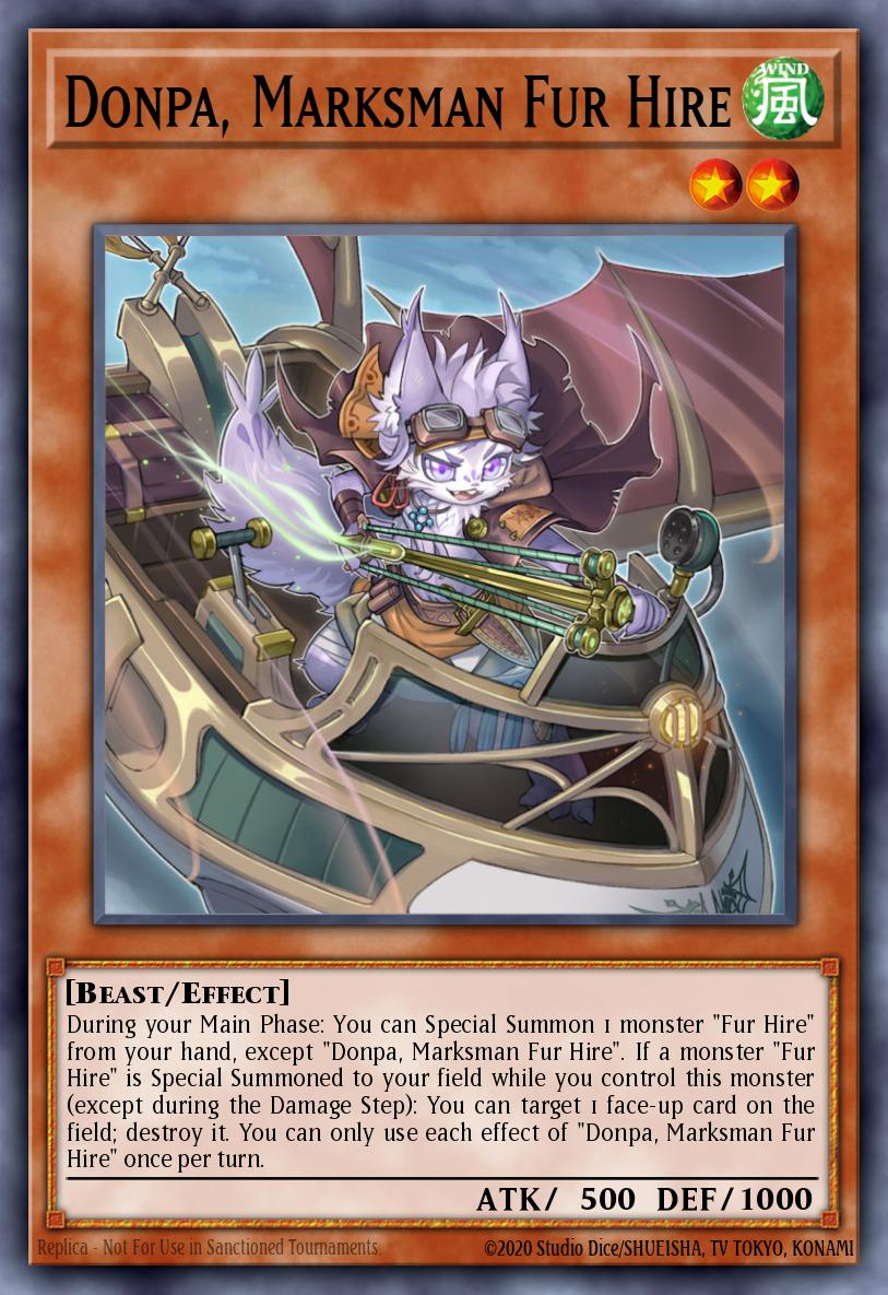 Donpa, Marksman Fur Hire Yu-Gi-Oh card