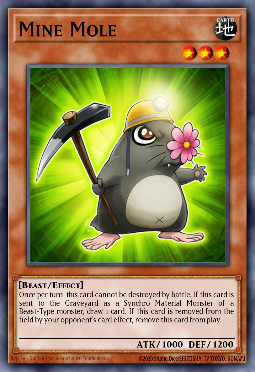 Mine Mole Yu-Gi-Oh card