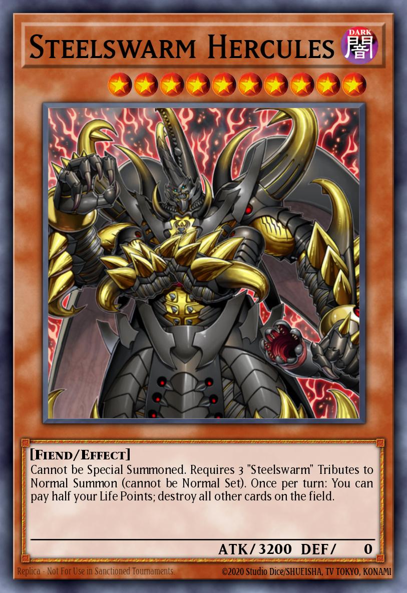 Steelswarm Hercules Yu-Gi-Oh card