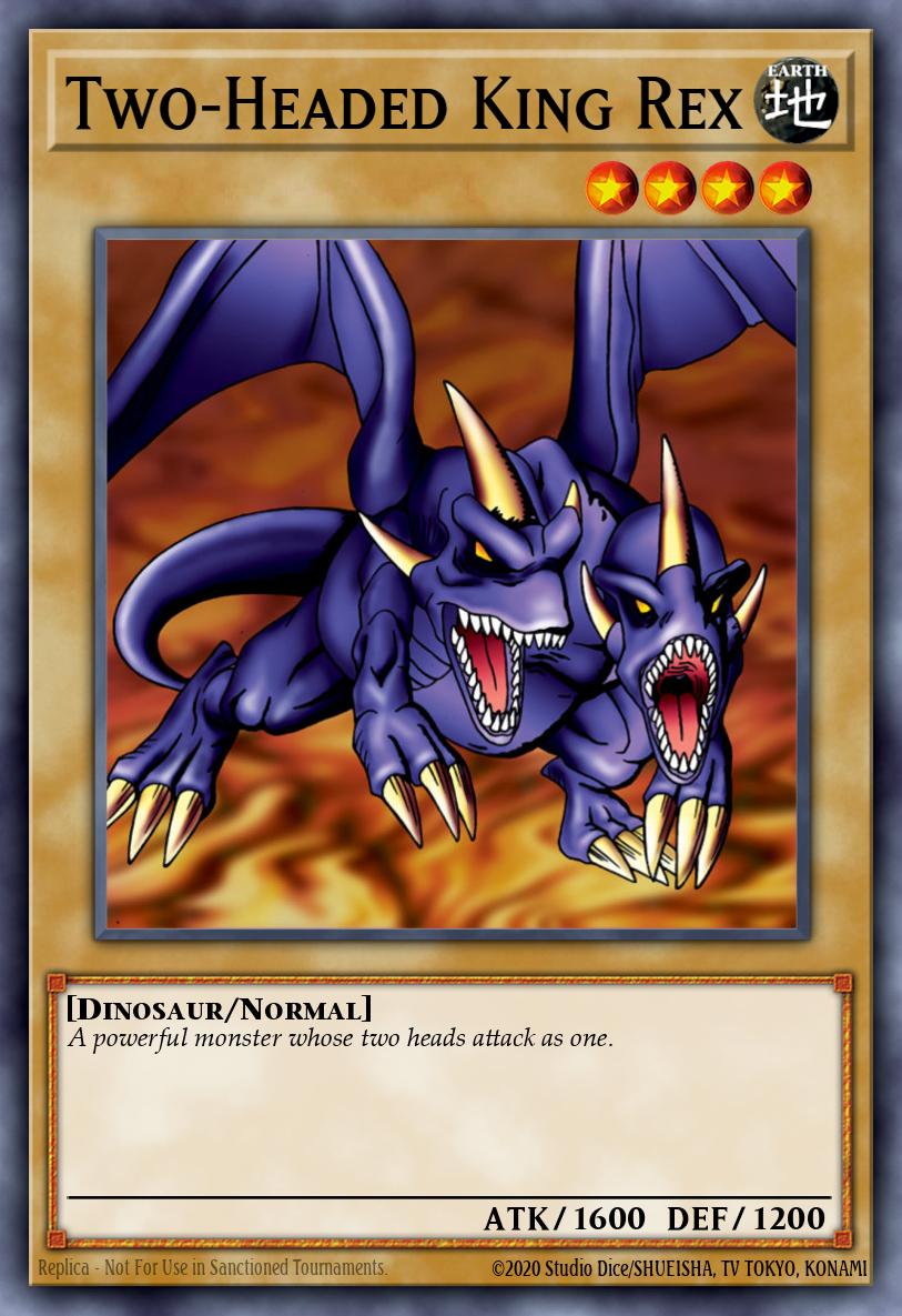 Two-Headed King Rex Yu-Gi-Oh card