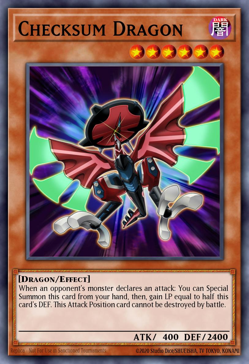 Checksum Dragon Yu-Gi-Oh card