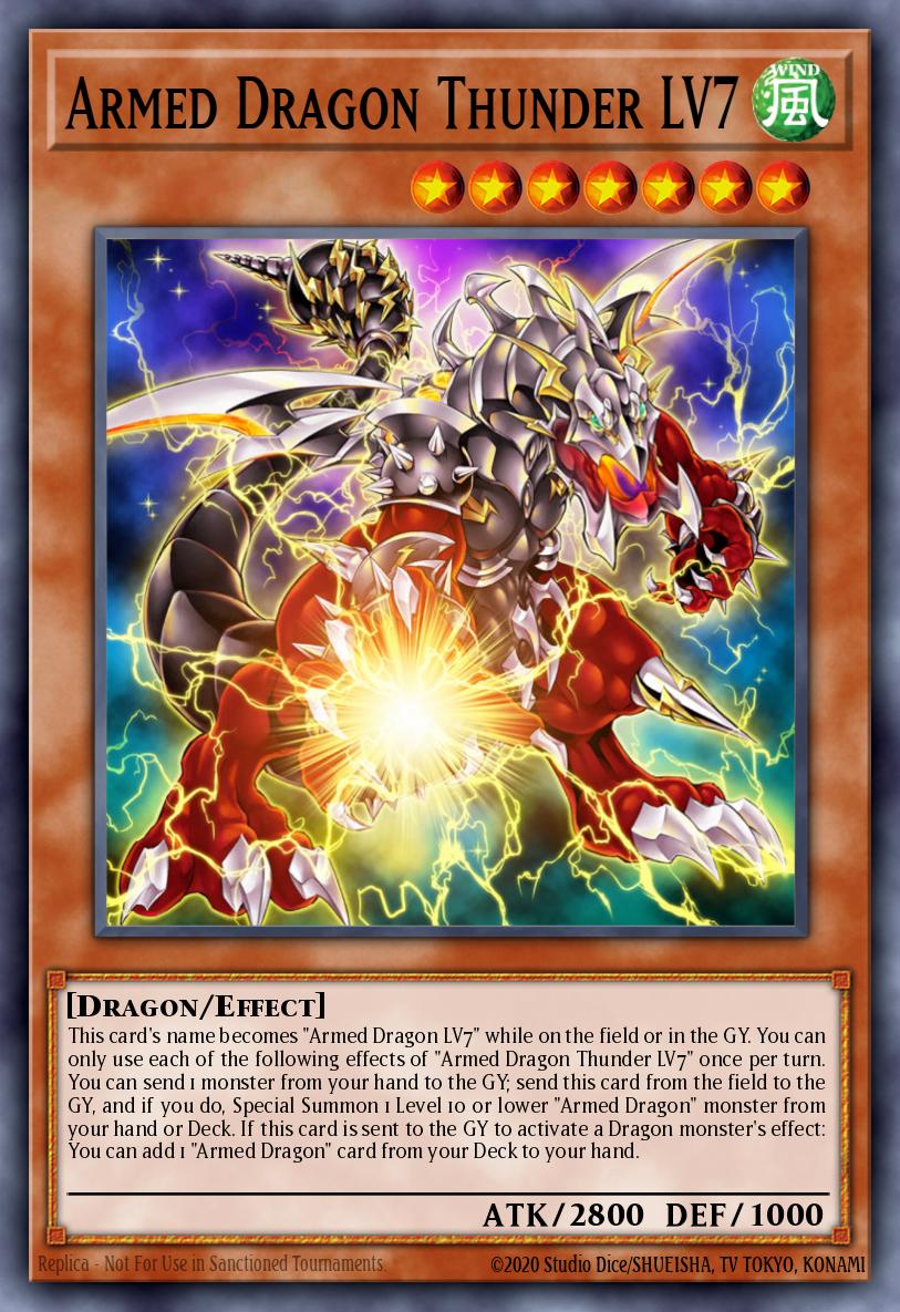 Armed Dragon Thunder LV7 Yu-Gi-Oh card
