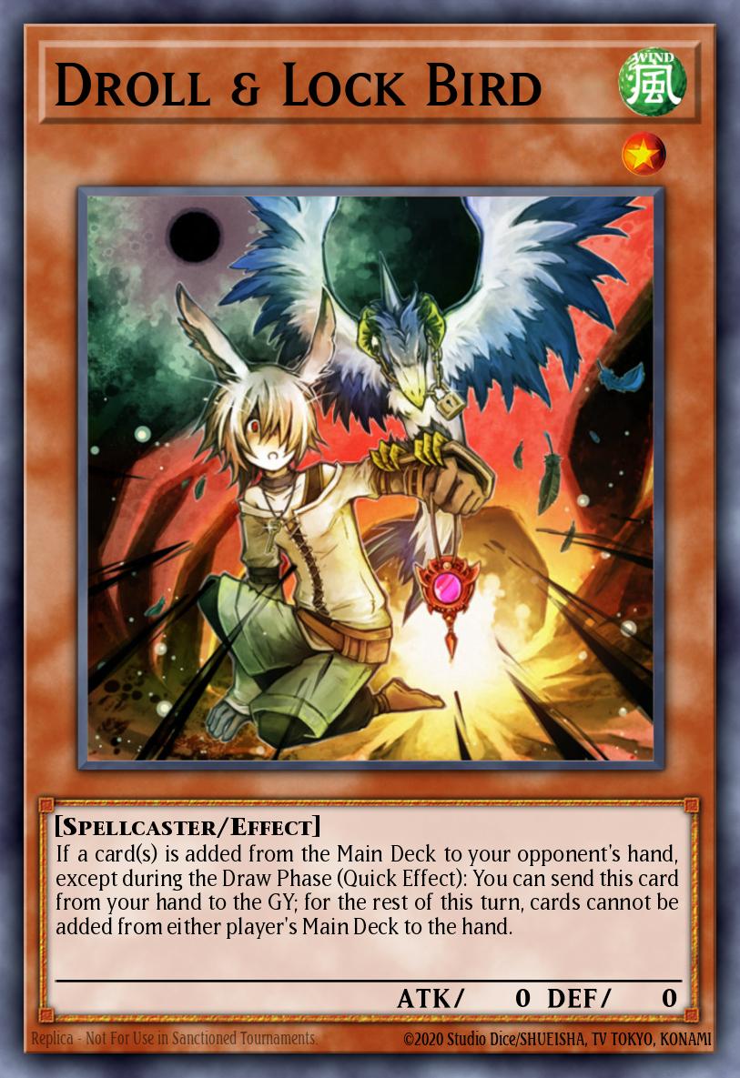 Droll & Lock Bird Yu-Gi-Oh card