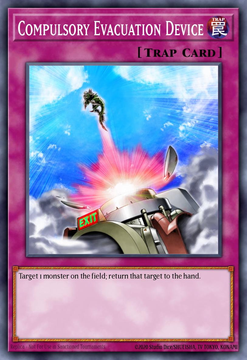 Compulsory Evacuation Device Yu-Gi-Oh card