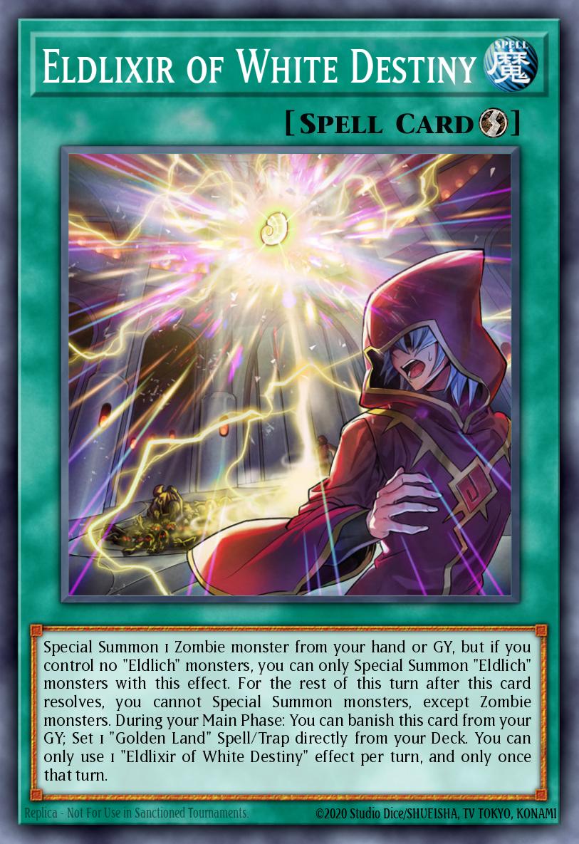 Eldlixir of White Destiny Yu-Gi-Oh card