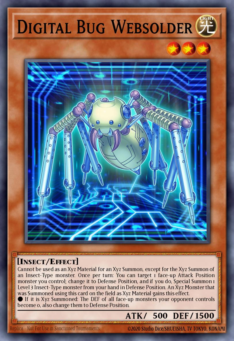 Digital Bug Websolder Yu-Gi-Oh card