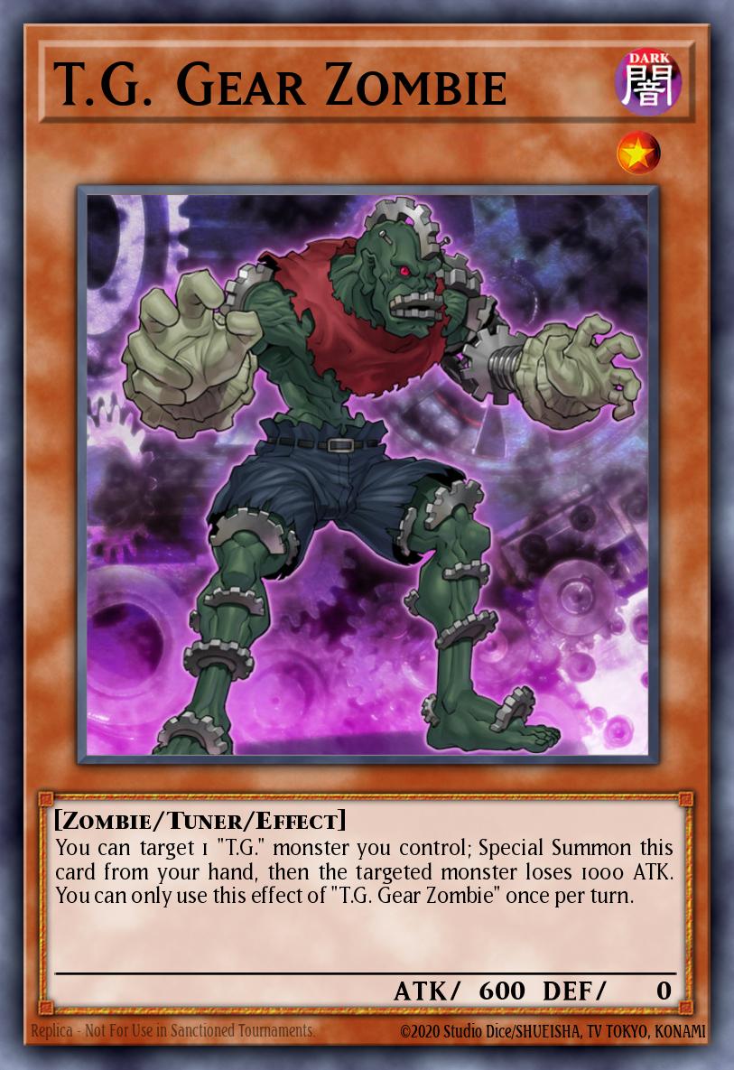 T.G. Gear Zombie Yu-Gi-Oh card