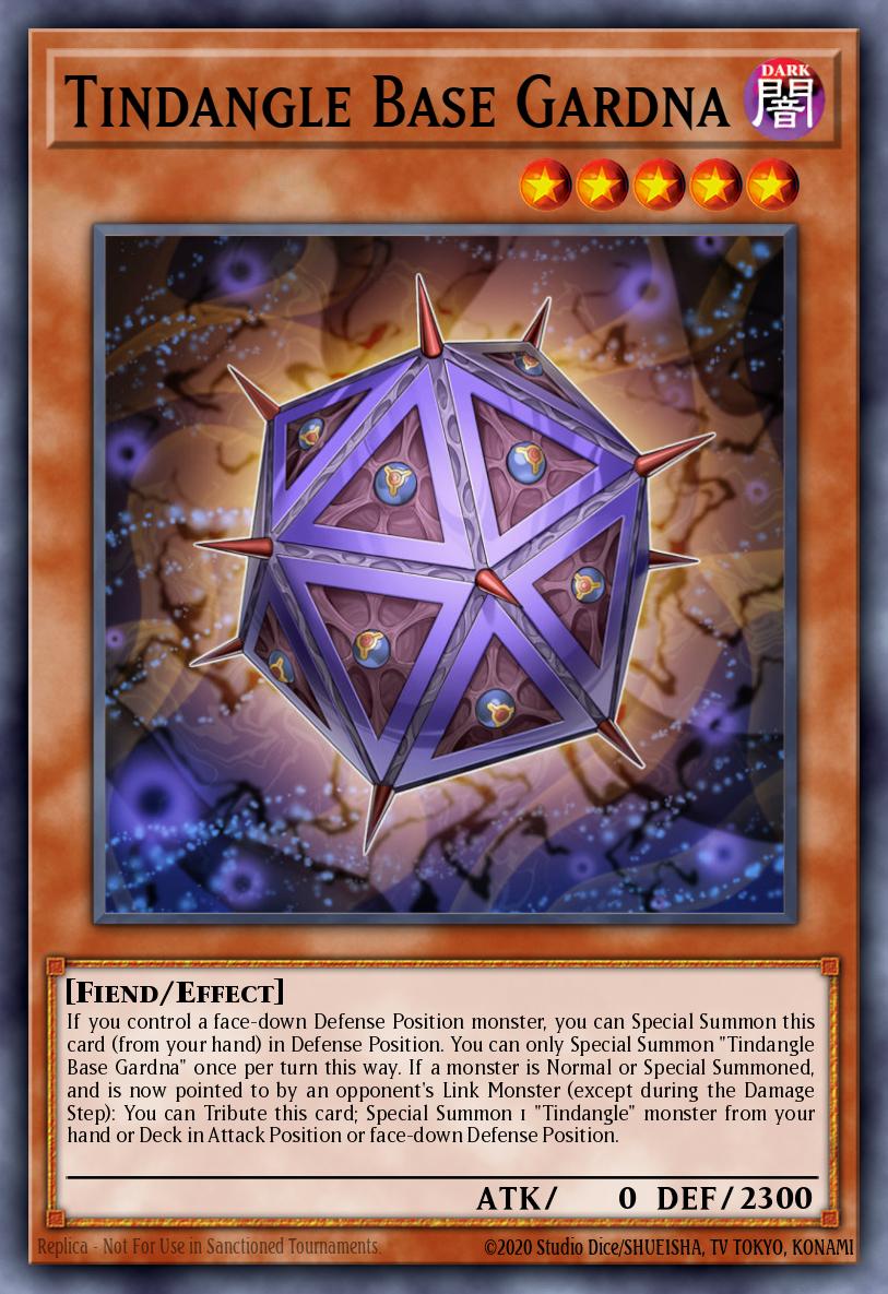 Tindangle Base Gardna Yu-Gi-Oh card