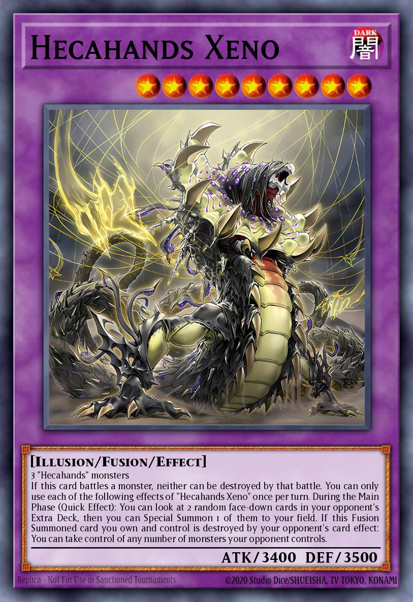 Hecahands Xeno Yu-Gi-Oh card