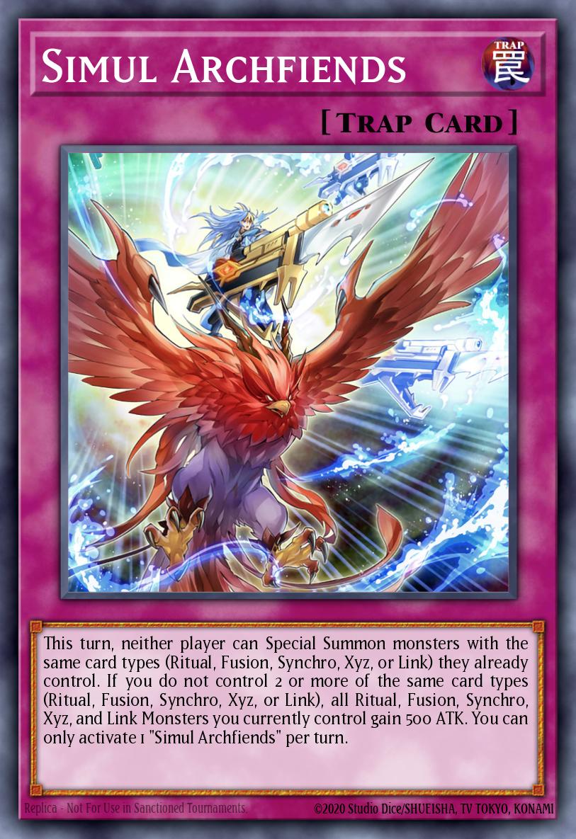 Simul Archfiends Yu-Gi-Oh card