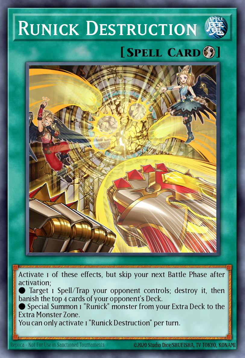 Runick Destruction Yu-Gi-Oh card