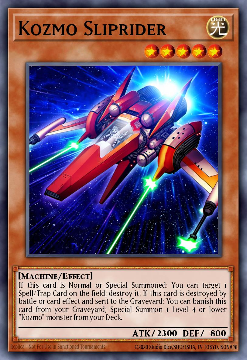 Kozmo Sliprider Yu-Gi-Oh card