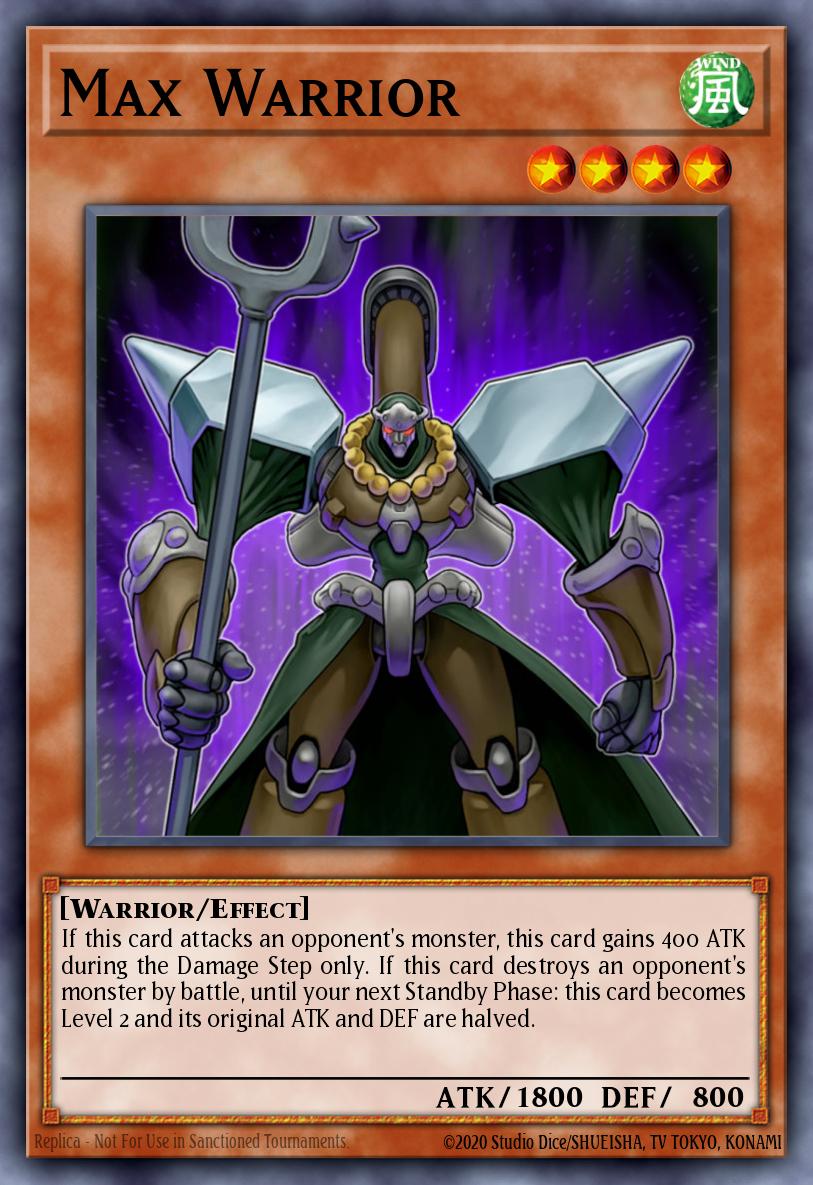 Max Warrior Yu-Gi-Oh card