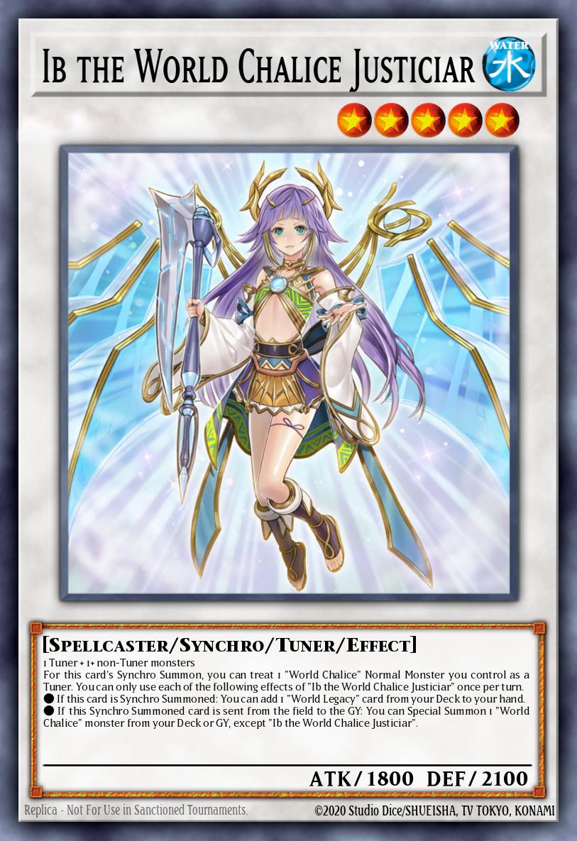 Ib the World Chalice Justiciar Yu-Gi-Oh card