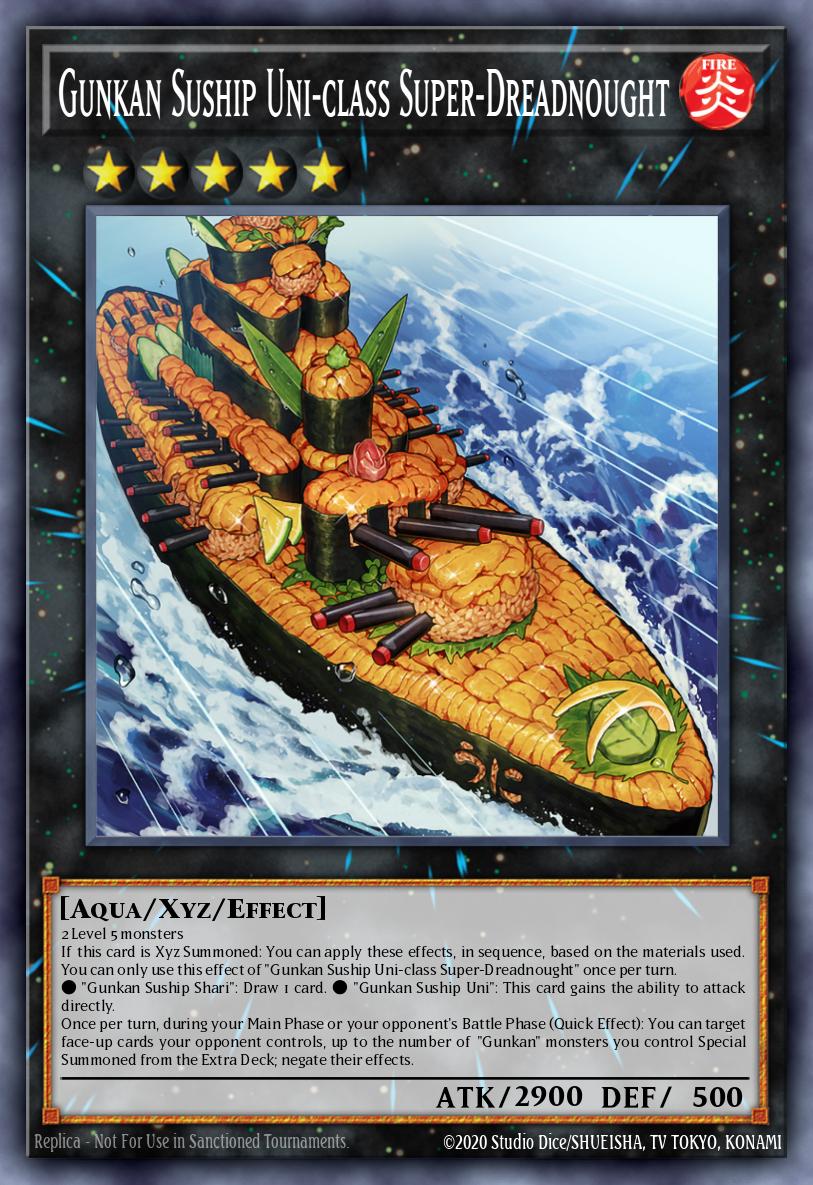 Gunkan Suship Uni-class Super-Dreadnought Yu-Gi-Oh card