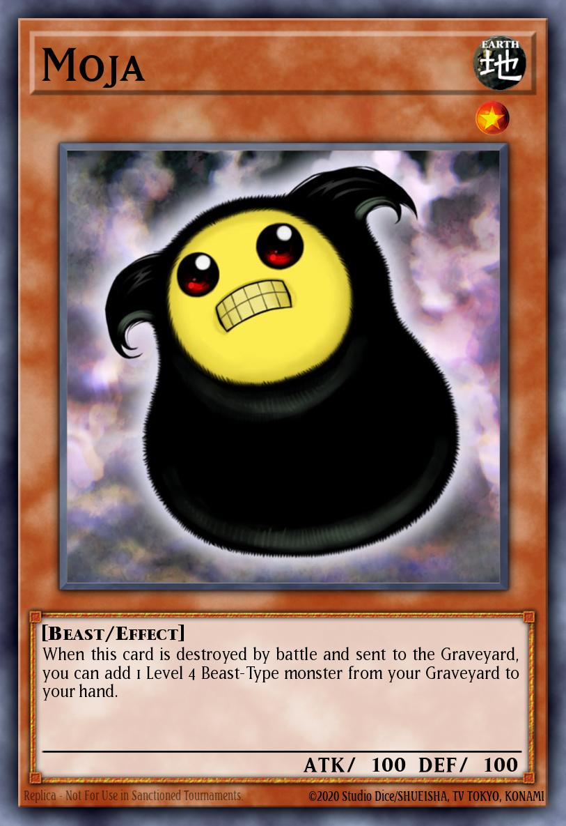 Moja Yu-Gi-Oh card
