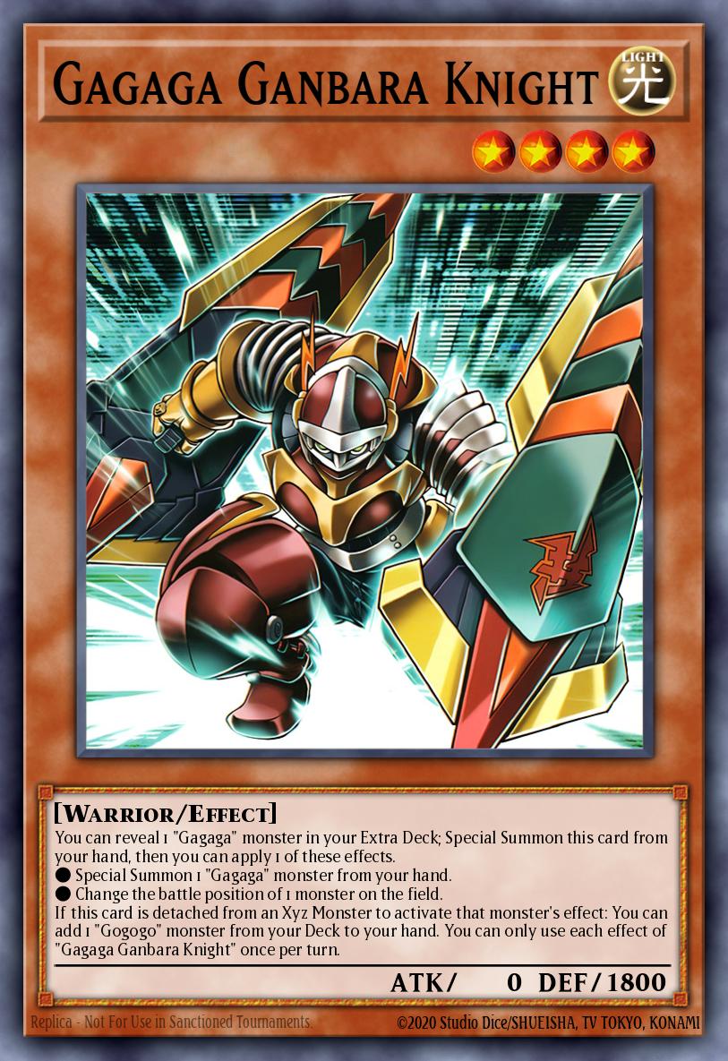 Gagaga Ganbara Knight Yu-Gi-Oh card