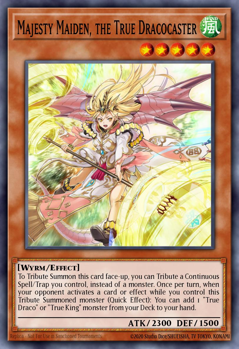 Majesty Maiden, the True Dracocaster Yu-Gi-Oh card