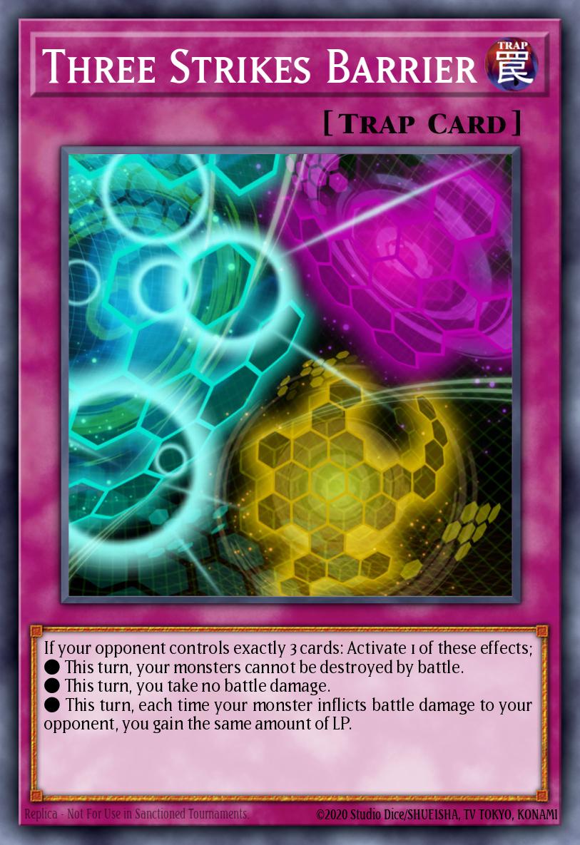 Three Strikes Barrier Yu-Gi-Oh card