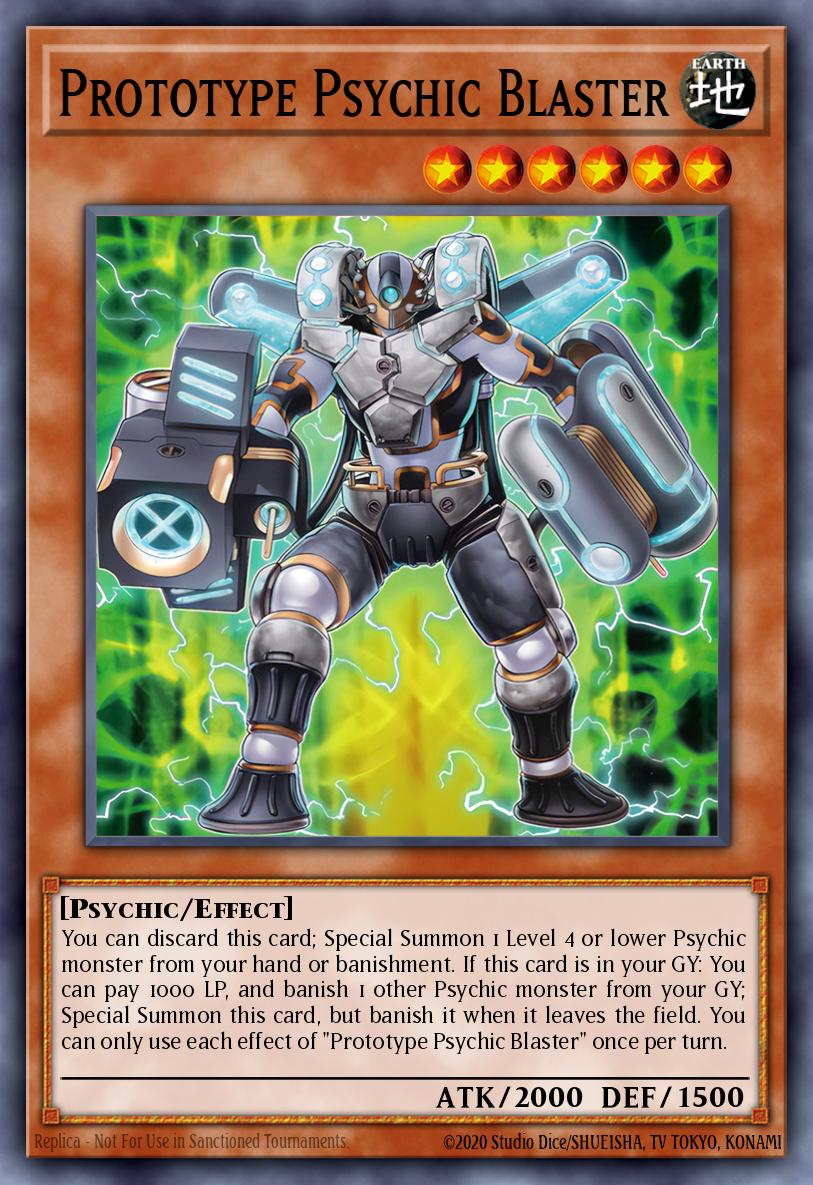 Prototype Psychic Blaster Yu-Gi-Oh card