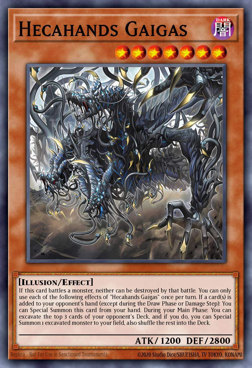 Hecahands Gaigas Yu-Gi-Oh card