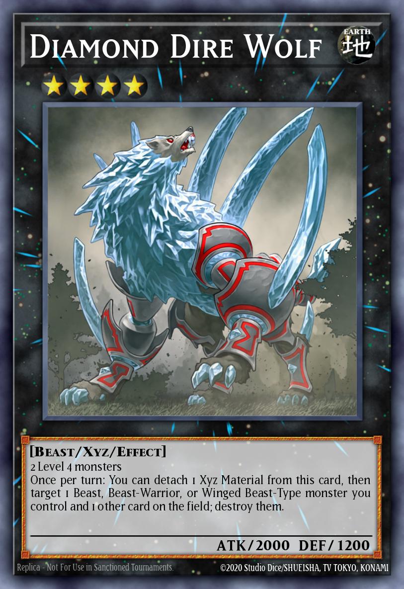 Diamond Dire Wolf Yu-Gi-Oh card