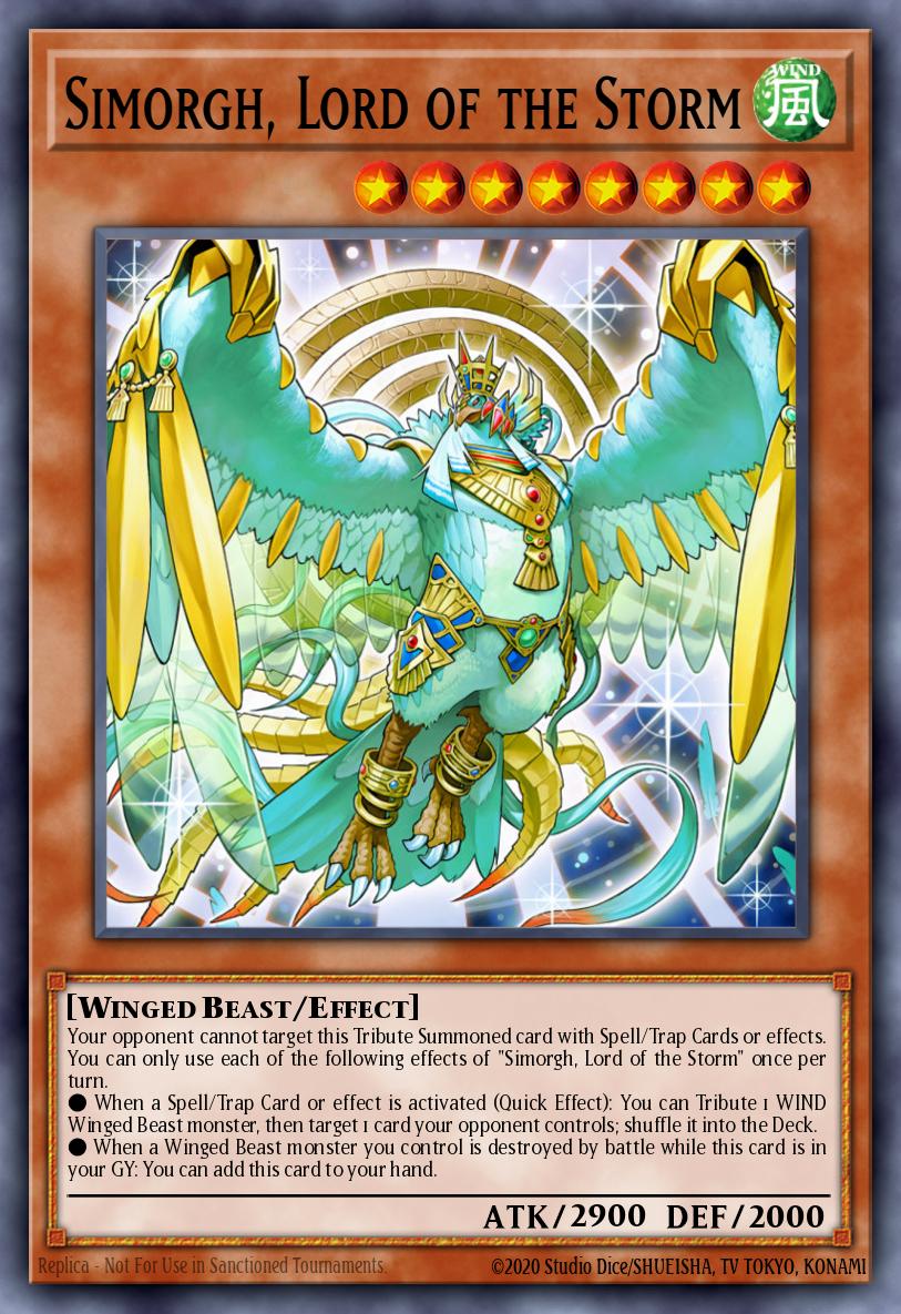 Simorgh, Lord of the Storm Yu-Gi-Oh card