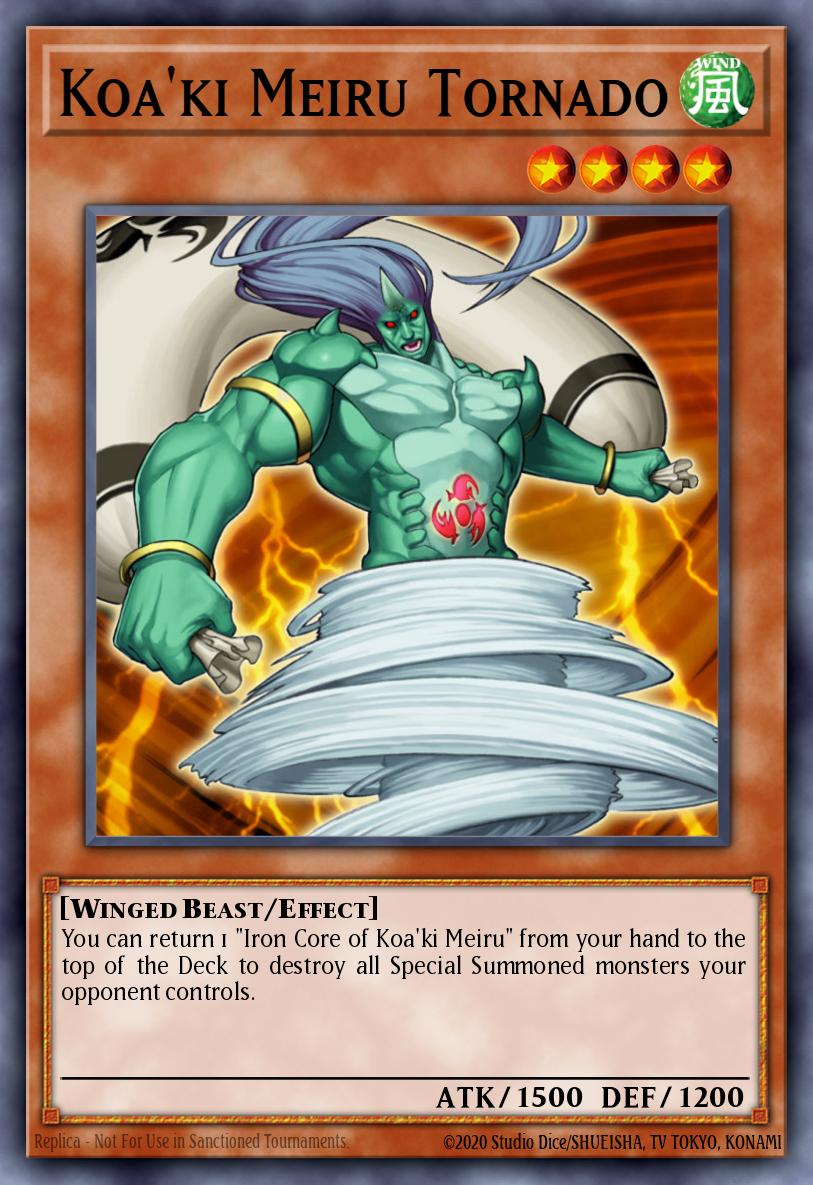 Koa'ki Meiru Tornado Yu-Gi-Oh card