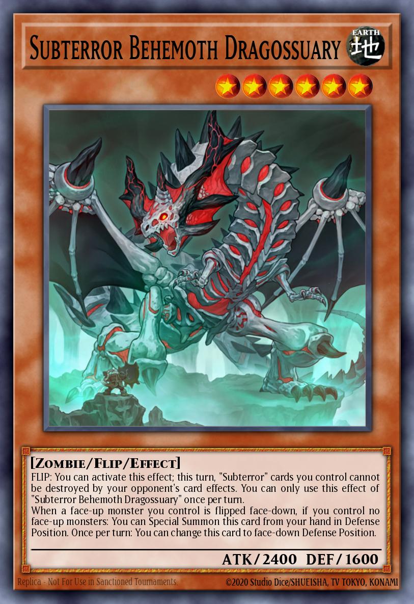 Subterror Behemoth Dragossuary Yu-Gi-Oh card