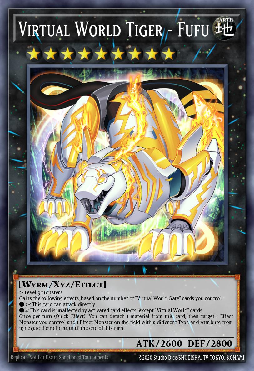 Virtual World Tiger - Fufu Yu-Gi-Oh card