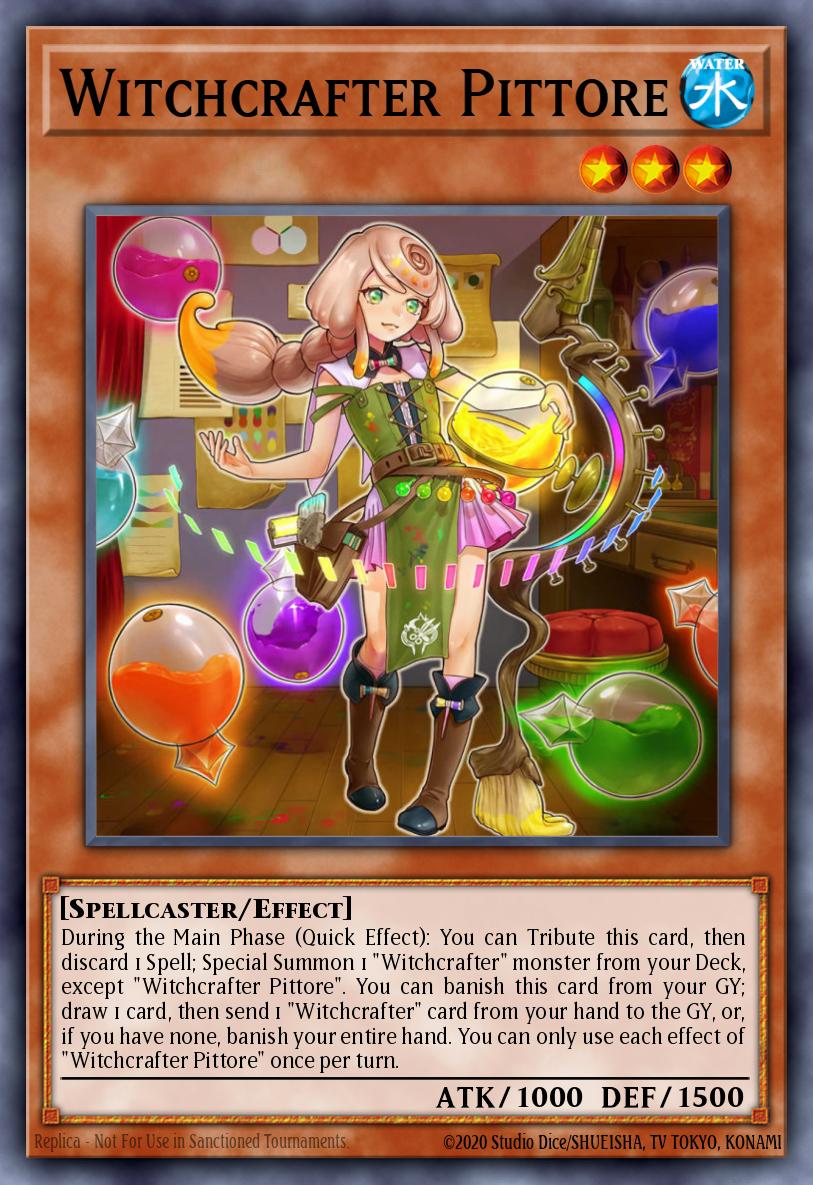 Witchcrafter Pittore Yu-Gi-Oh card