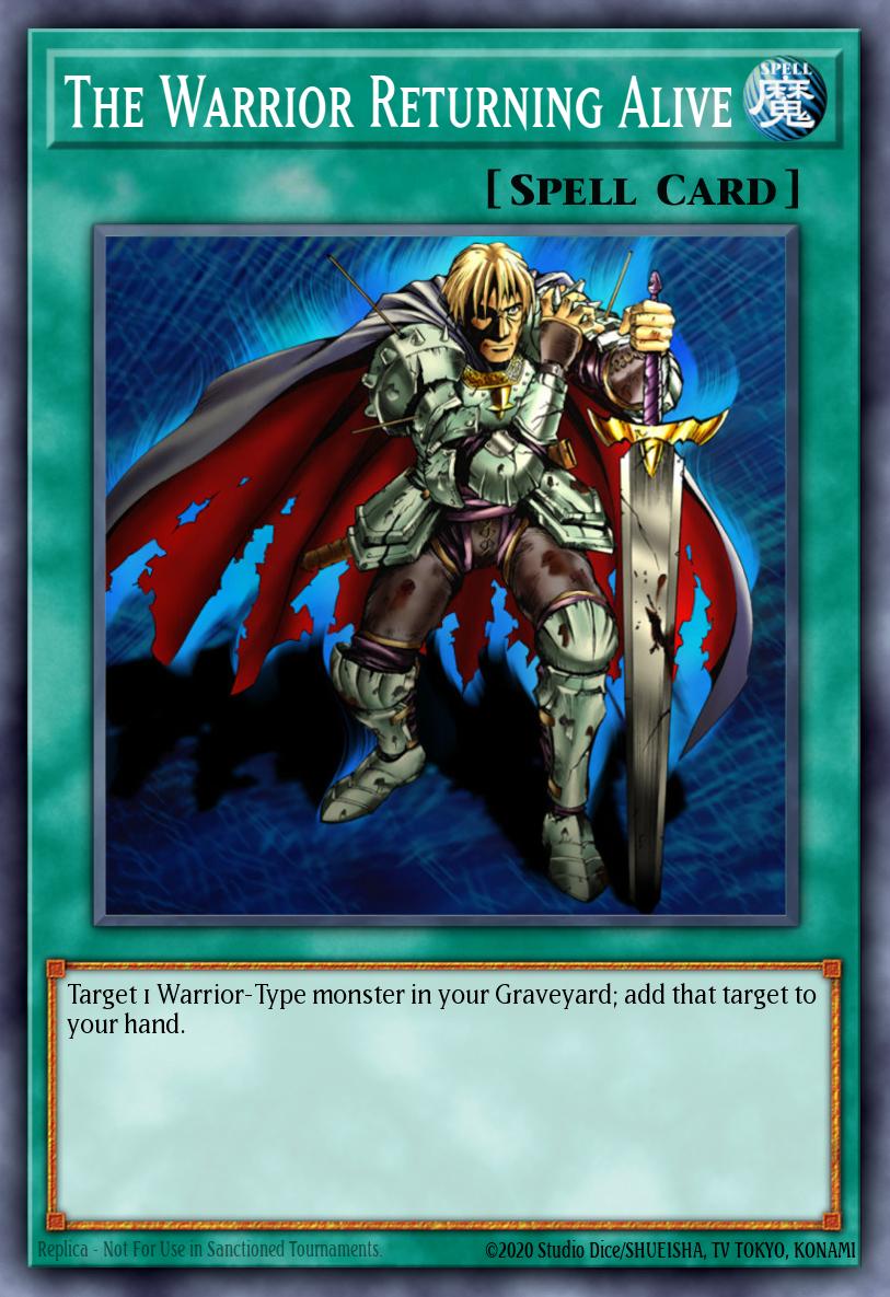 The Warrior Returning Alive Yu-Gi-Oh card