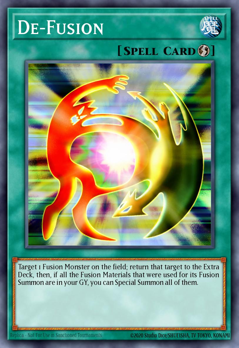 De-Fusion Yu-Gi-Oh card