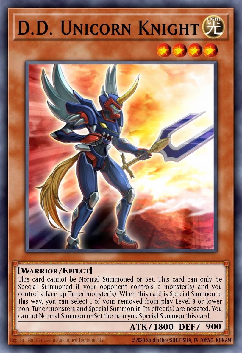 D.D. Unicorn Knight Yu-Gi-Oh card