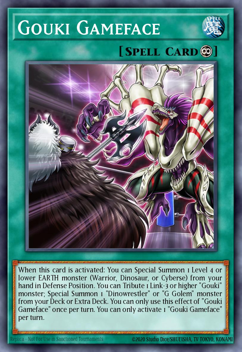 Gouki Gameface Yu-Gi-Oh card