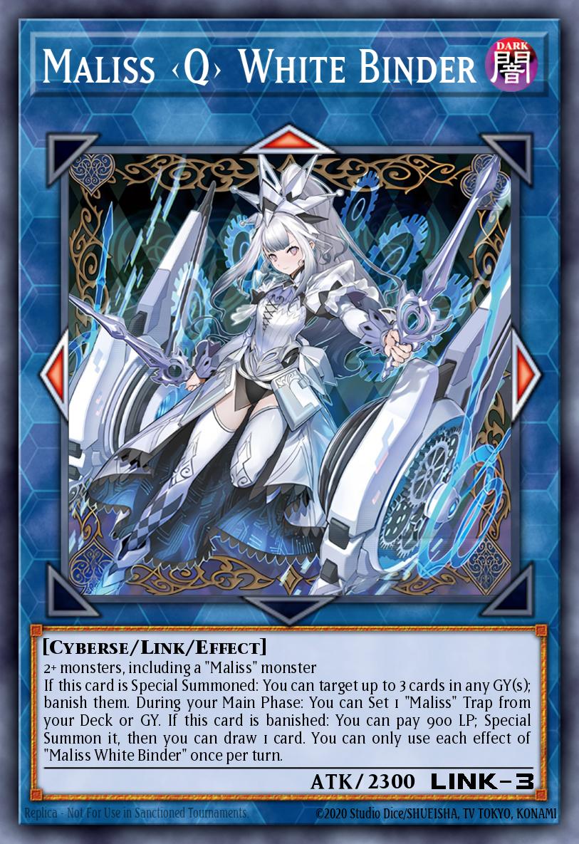 Maliss <Q> White Binder Yu-Gi-Oh card