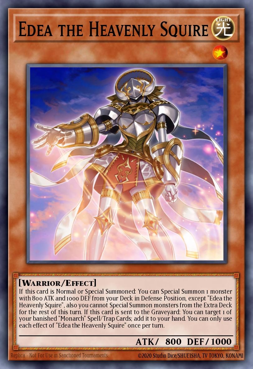 Edea the Heavenly Squire Yu-Gi-Oh card