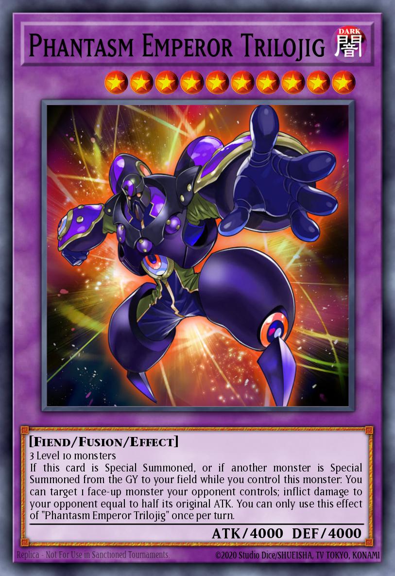 Phantasm Emperor Trilojig Yu-Gi-Oh card