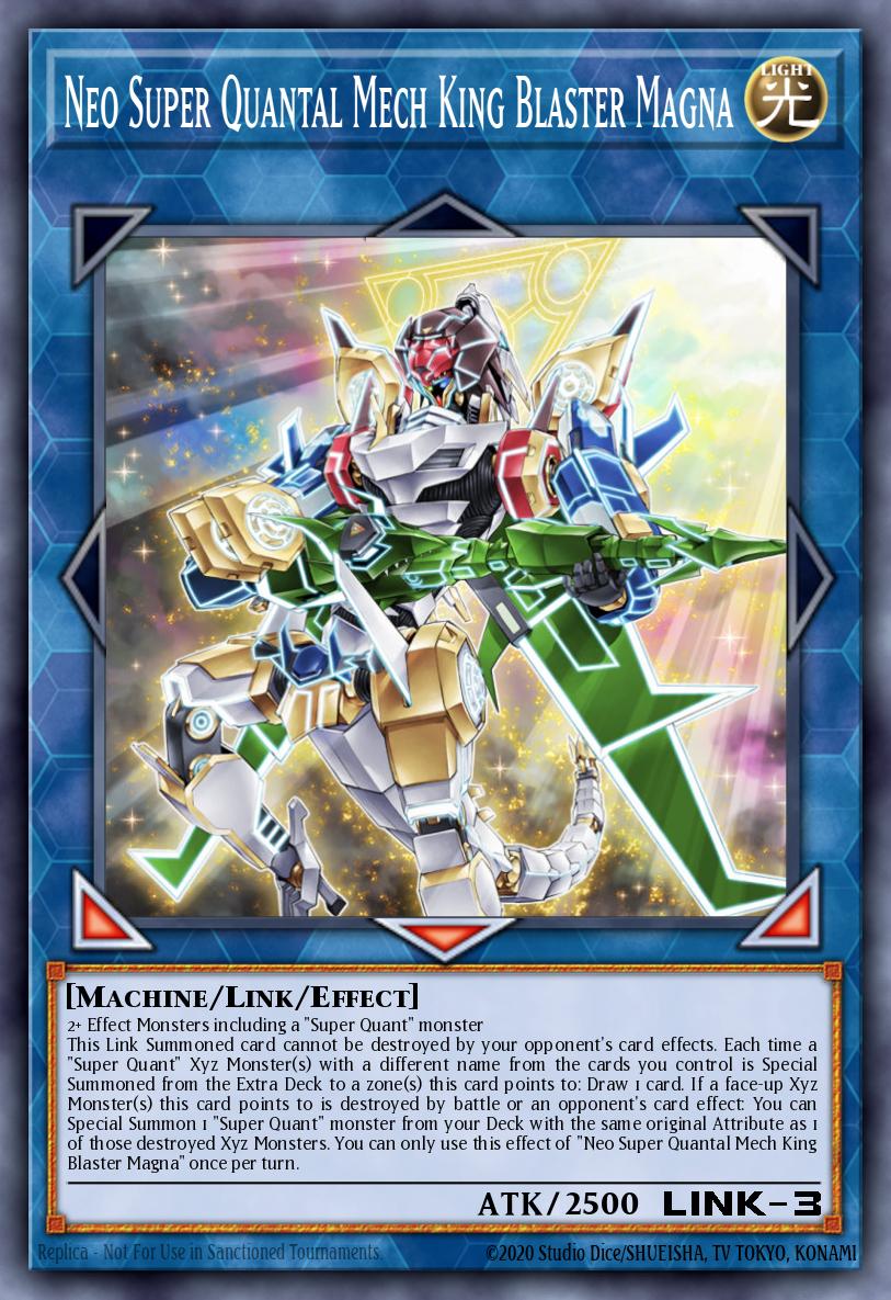 Neo Super Quantal Mech King Blaster Magna Yu-Gi-Oh card