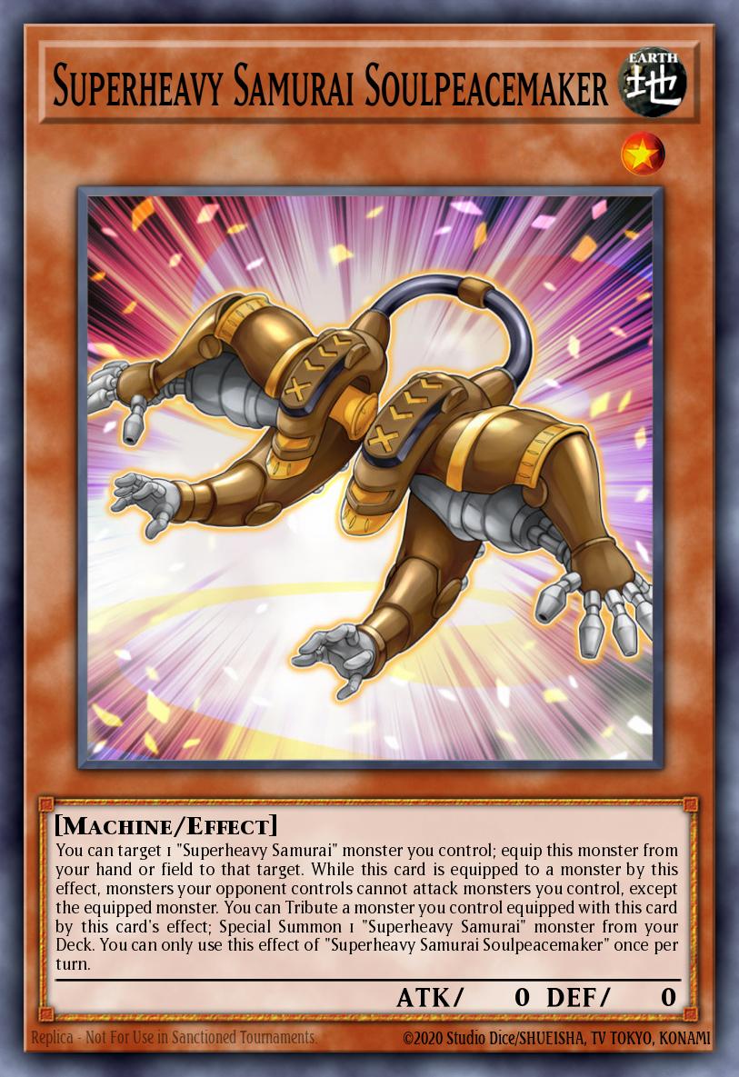 Superheavy Samurai Soulpeacemaker Yu-Gi-Oh card