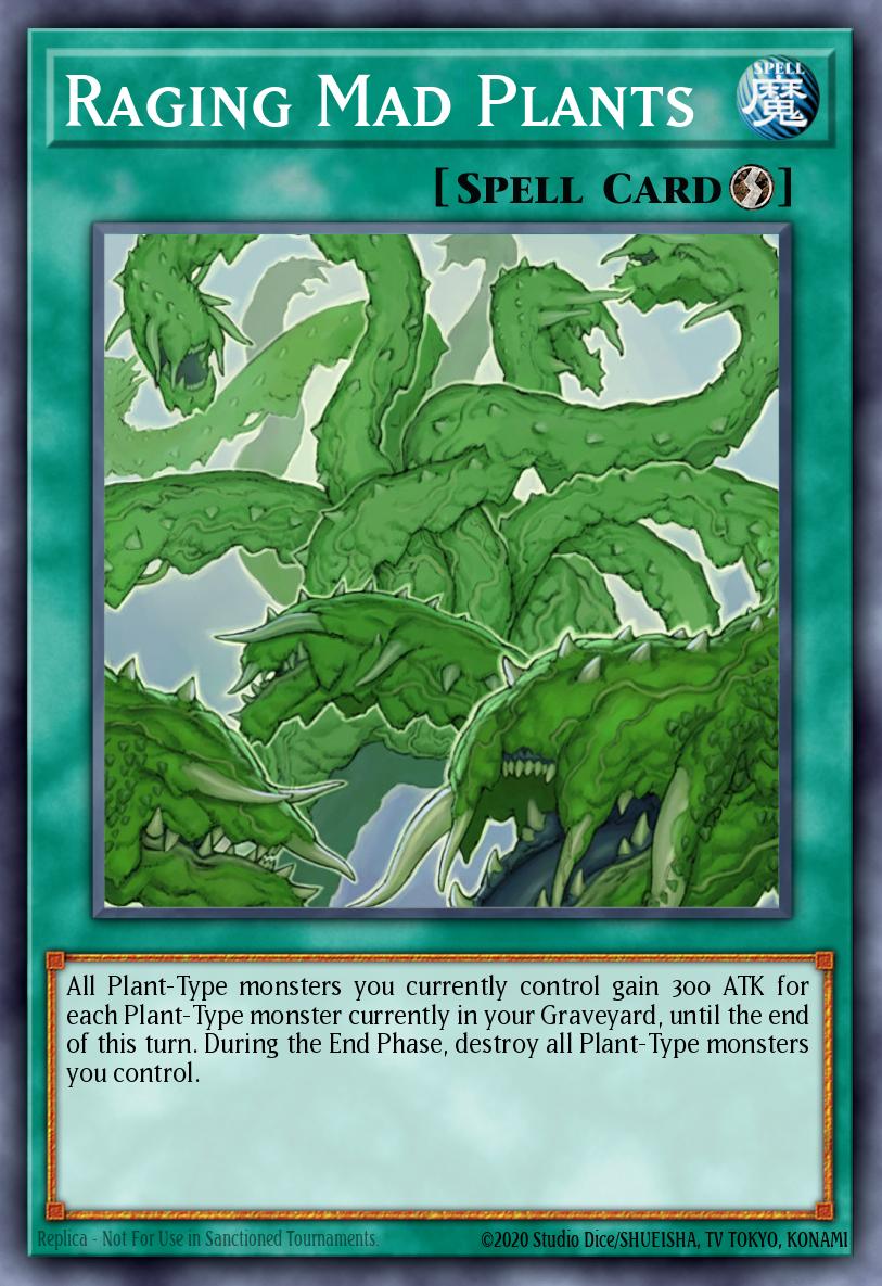 Raging Mad Plants Yu-Gi-Oh card