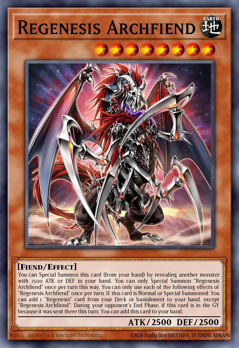 Regenesis Archfiend Yu-Gi-Oh card