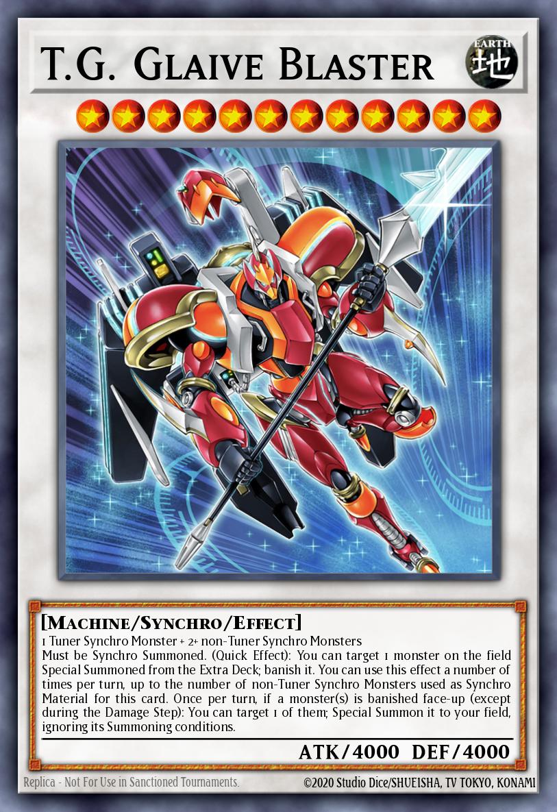 T.G. Glaive Blaster Yu-Gi-Oh card