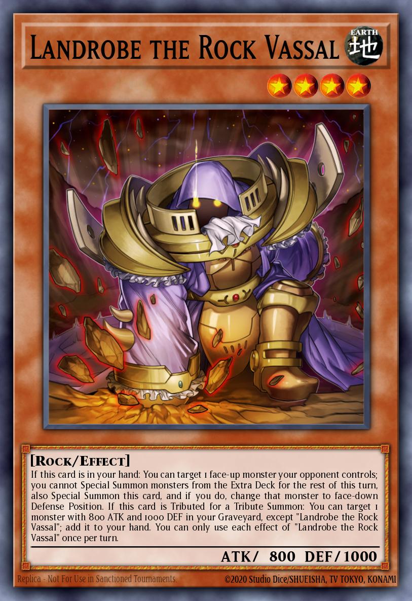 Landrobe the Rock Vassal Yu-Gi-Oh card