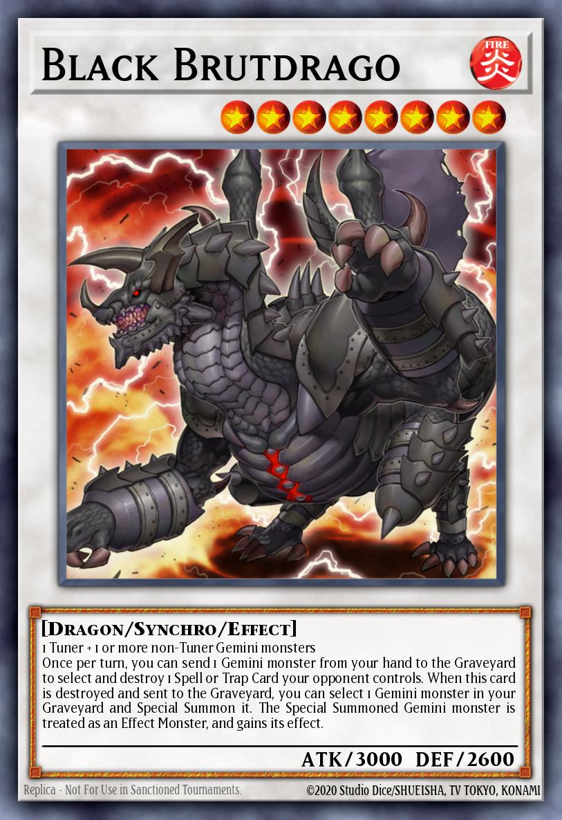 Black Brutdrago Yu-Gi-Oh card