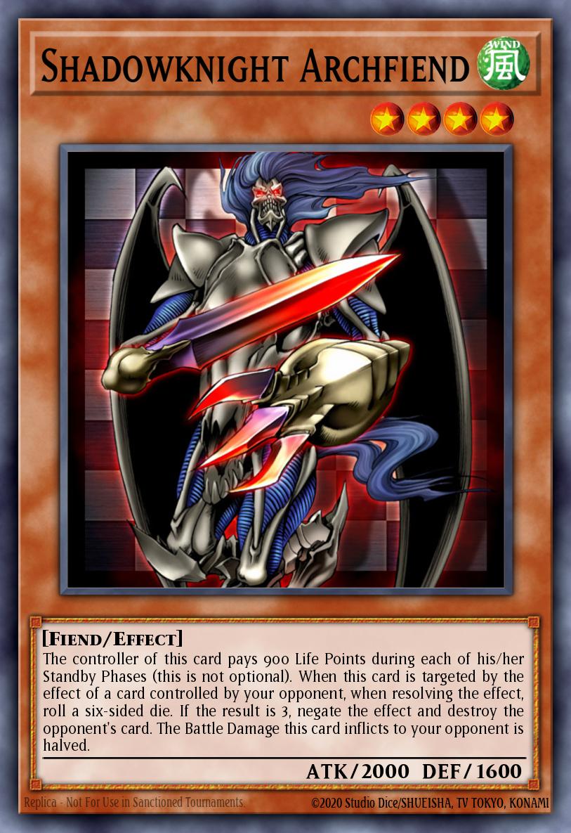 Shadowknight Archfiend Yu-Gi-Oh card